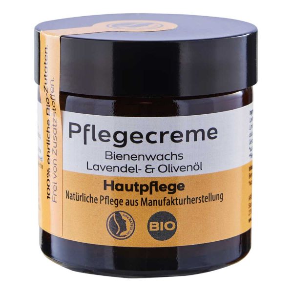 Pflegecreme - Bienenwachs Lavendel- &amp; Olivenöll Hautcreme 50g