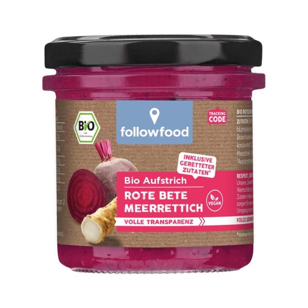 Bio-Aufstrich - Rote Beete mit Meerrettich 135g