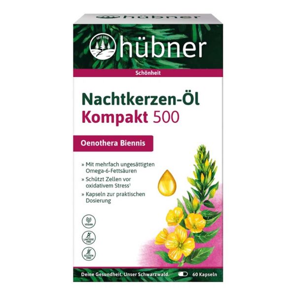 Nachtkerzen-Öl - Kompakt 500mg 60 Kapseln 42g