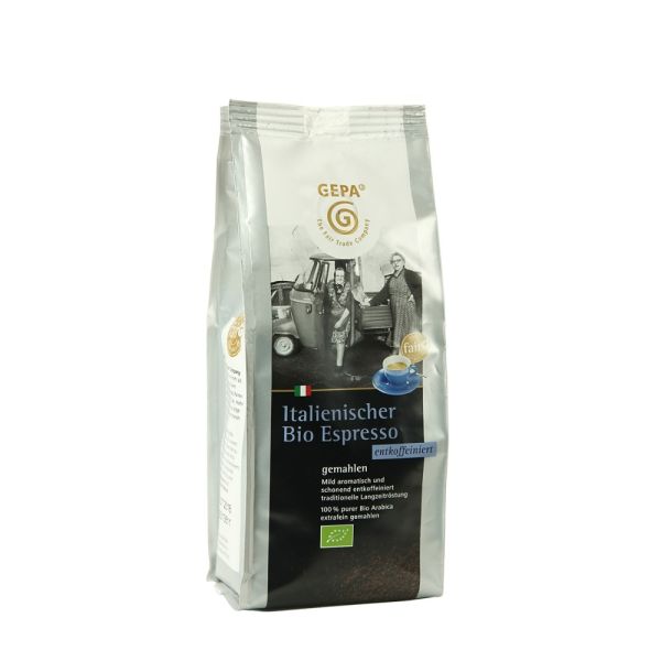 Italieniescher Espresso - entkoffeiniert mild gemahlen 250g