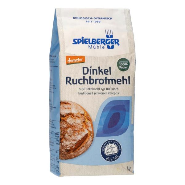 Dinkel - Ruchbrotmehl demeter 1kg