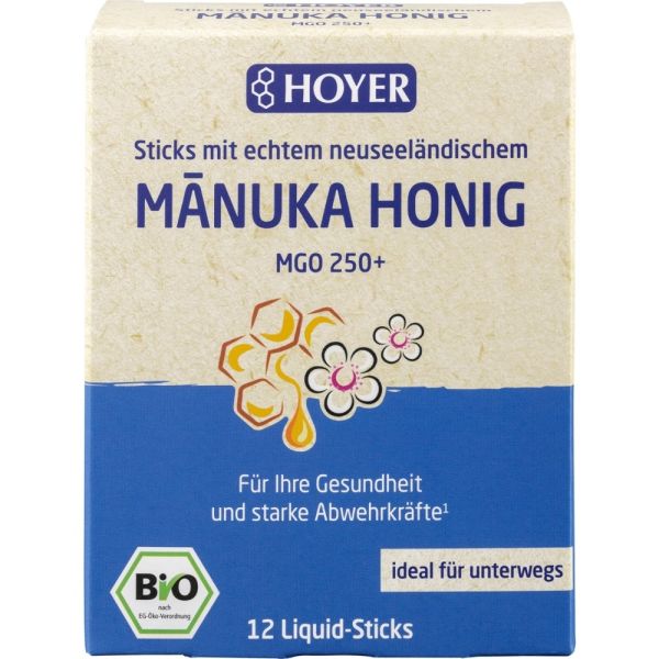 Manukahonig - MGO 250+ 12 Liquid-Sticks 96g