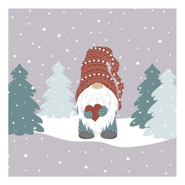 Motivserviette 25x25cm - Tomte 3-lagig 20Stk.